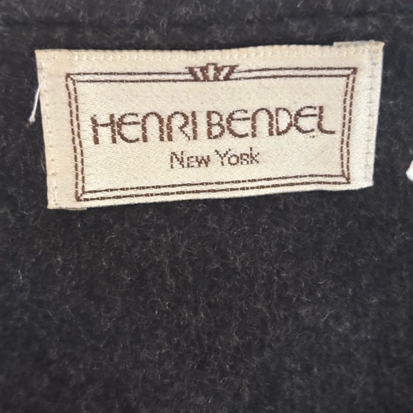 Vintage Henri Bendel Wool Cashmere charcoal gray coat blazer - Picture 2 of 5